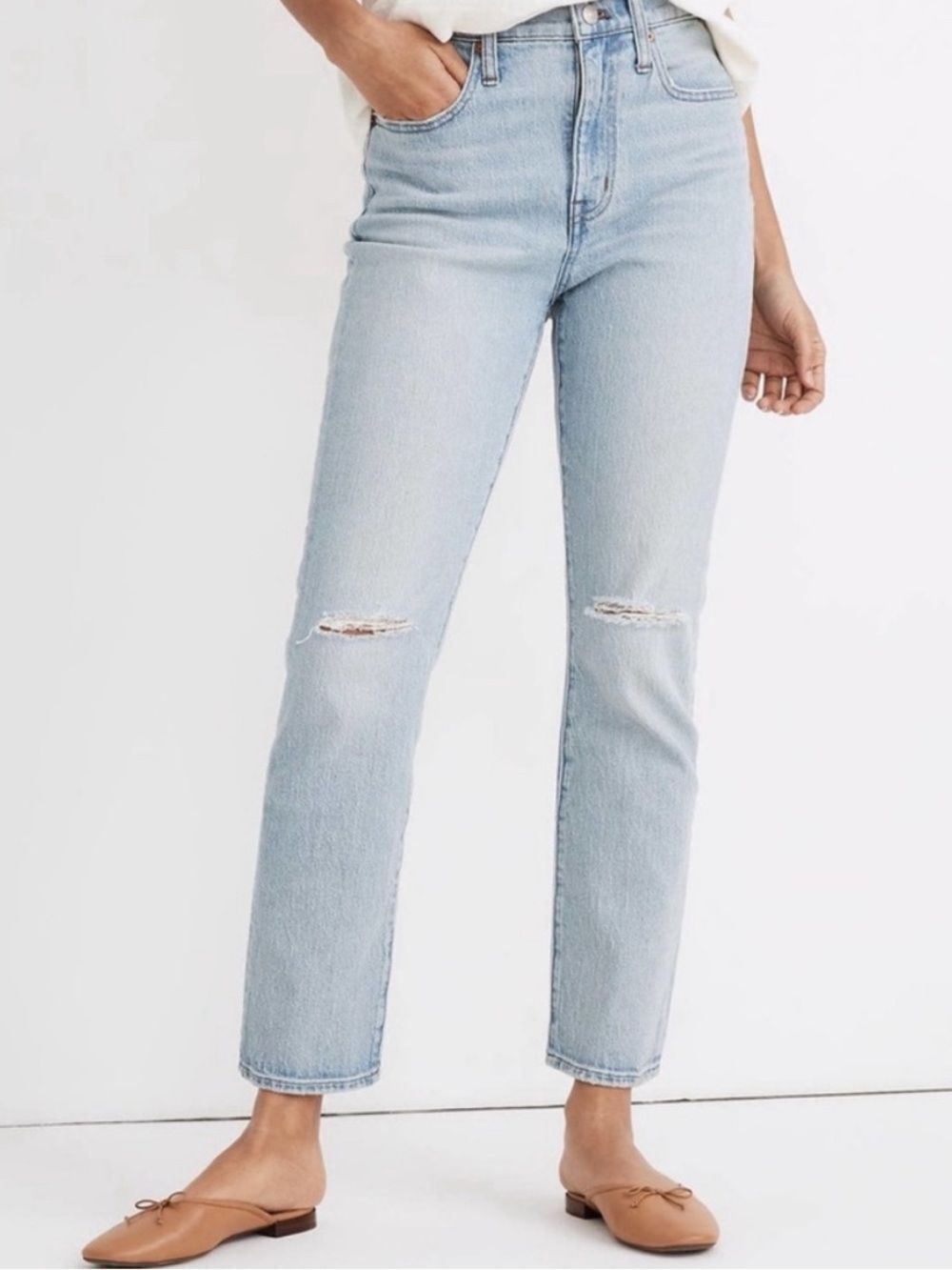 Madewell high rise slim crop boyjean size 26